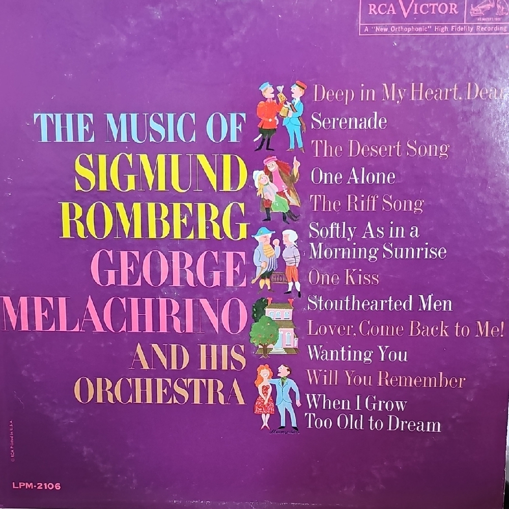 V079. Purple Sigmund Romberg Vinyl Record